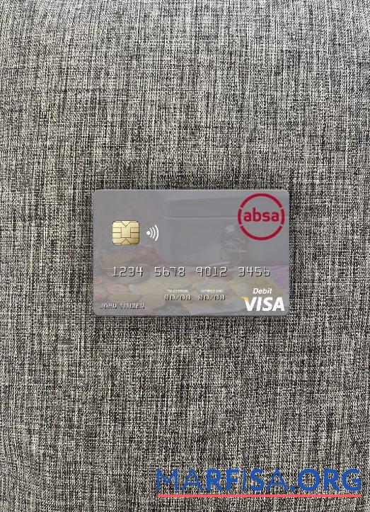 Realistic Seychelles Absa Bank Seychelles visa debit card photolook front download for verification